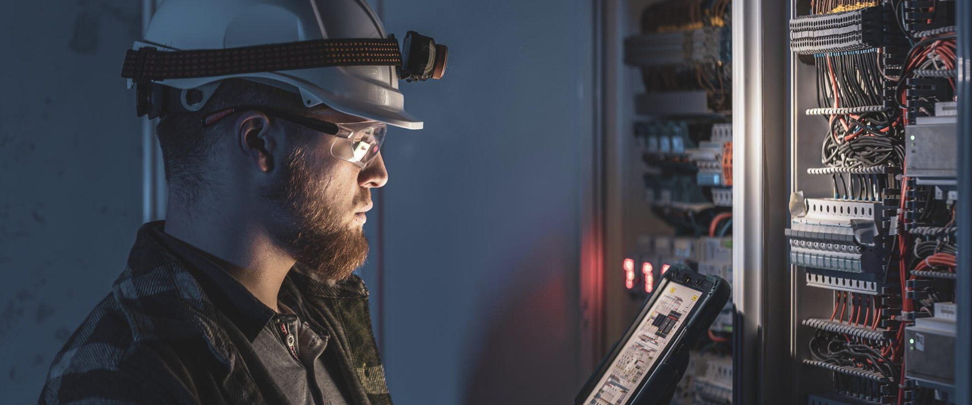 Industrial engineer at control panel — Tasafi operations